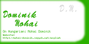 dominik mohai business card